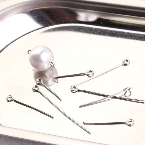 Componenti per Gioielli DIY 9 Spilli Metallo Galvanico Oro Argento Bianco K Perni Accessori Fatti a Mano