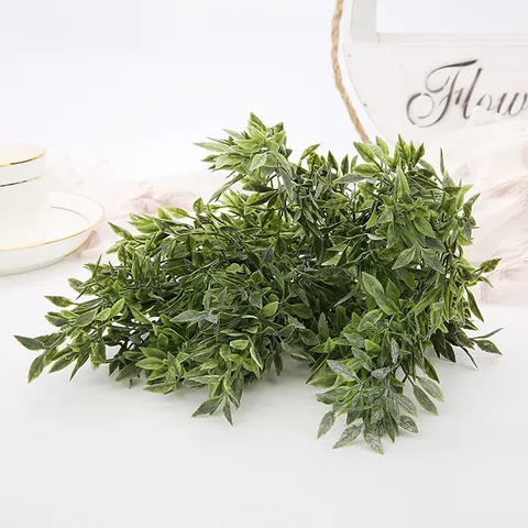 Artificial Plastic Pepper Grass Bundles Fake Greenery Plants For Wedding Party Home Decor Floral Arrangement