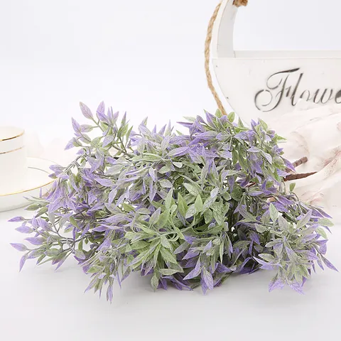 Artificial Plastic Pepper Grass Bundles Fake Greenery Plants For Wedding Party Home Decor Floral Arrangement