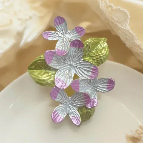 Spilla a Forma di Orchidea in Lega con Perla Artificiale Stile Cinese Vintage per Donna Elegante Spilla da Risvolto in Smalto