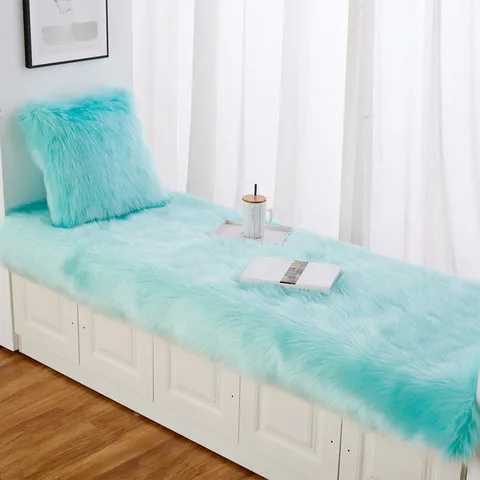 Pluche Erker Mat Verdikte Zachte Vloermat Noords Effen Kleur Slaapkamer Tatami Mat Woondecoratie