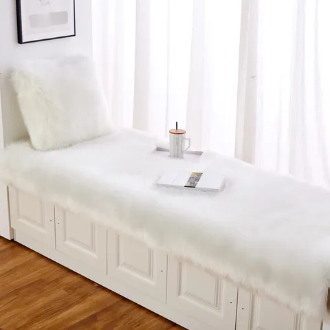 Pluche Erker Mat Verdikte Zachte Vloermat Noords Effen Kleur Slaapkamer Tatami Mat Woondecoratie