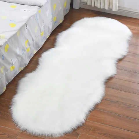 Nepwol Lange Pluche Tapijt Zacht Pluizig Vloerkleed Modern Minimalistisch Effen Kleur Tapijt Voor Woonkamer Slaapkamer Bedmat