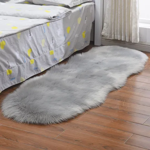 Nepwol Lange Pluche Tapijt Zacht Pluizig Vloerkleed Modern Minimalistisch Effen Kleur Tapijt Voor Woonkamer Slaapkamer Bedmat