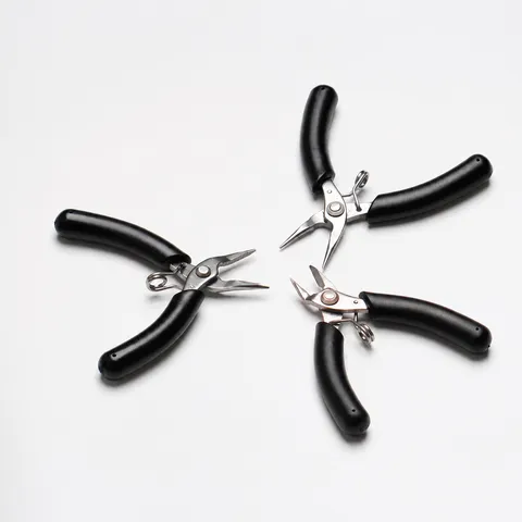 Stainless Steel Jewelry Pliers Beading Wire Wrapping Tool Needle Nose Round Nose Diagonal Cutting Pliers Hand Tool