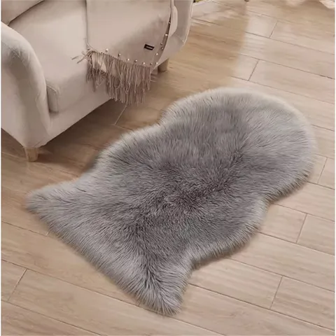 Noords Pluizig Kunstwol Hartvormig Tapijt Onregelmatig Slaapkamer Bedside Vloerkleed Zacht Modern Minimalistisch Woonkamer Mat