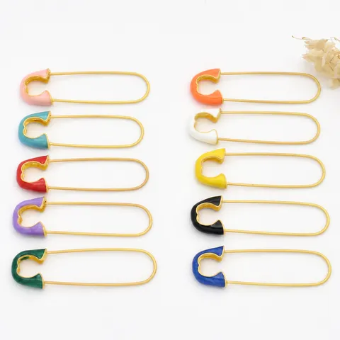 Antiek Goud Oliedruppel Veiligheidsspeld DIY Sieraden Accessoires Handgemaakte Ketting Brooch Speld Knutselmateriaal