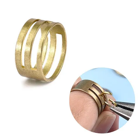 Puur Koper Buigring Openers Gereedschap Verstelbare Vingerring Sieraden Maken DIY Ambacht Gereedschap Open Dicht Assistent