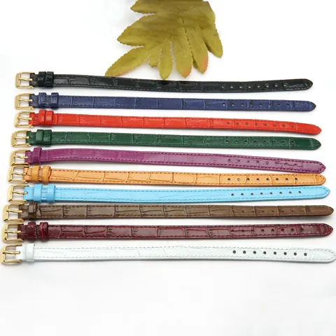Nieuw Chinese Stijl Leren Horlogeband Bamboepatroon DIY Armband Horlogeband Vrouwen Sieraden Accessoires