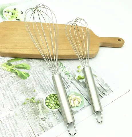 Edelstahl Manueller Schneebesen Draht Ballon Küche Backwerkzeug Handheld Eierschläger Blender Für Zuhause Kochen