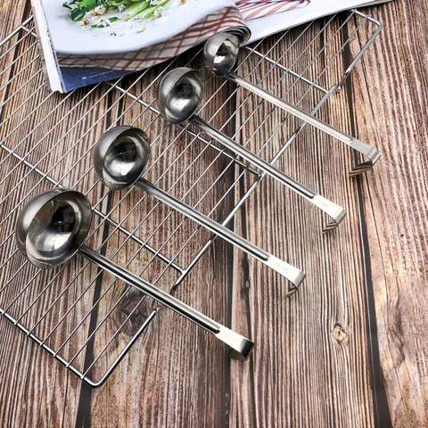 Cuillère Doseuse en Acier Inoxydable Long Manche Cuillère à Once Outil de Cuisine Barista Échelle Tasse Café Lait Thé Liquide Outil