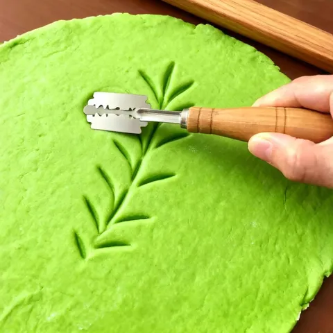 Broodmes met Houten Handvat Deeg Snijmes Roestvrij Staal Brood Snijgereedschap voor Keuken Bakken