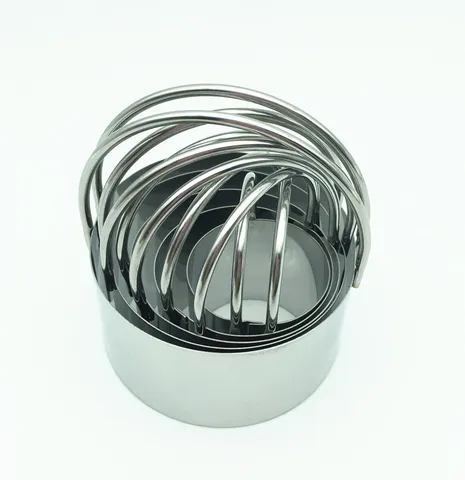 Acier Inoxydable Rond Emporte-pièce Mousse Anneau Fondant Pâtisserie Outil de Cuisson de Cuisine