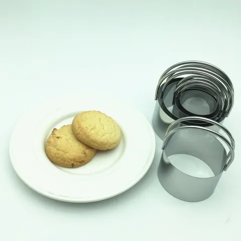 Acier Inoxydable Rond Emporte-pièce Mousse Anneau Fondant Pâtisserie Outil de Cuisson de Cuisine