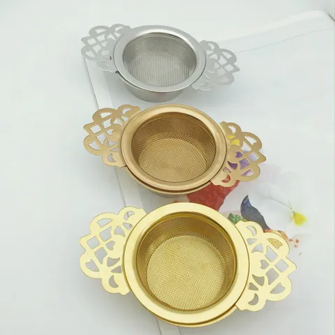 Stainless Steel Tea Infuser Fine Mesh Loose Leaf Tea Strainer With Lacing Design For Teapot Kitchen Teaware