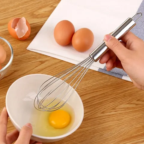 Edelstahl Manueller Schneebesen Drahtbesen Küche Backen Werkzeug Handheld Eierkocher Zum Kochen Mischen