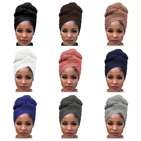 Damen Turban Mütze Einpfarbig Elastisch Milchseide Kopftuch Muslim Hijab Mode Kopfbedeckung Lässig Tägliche Haarschmuck