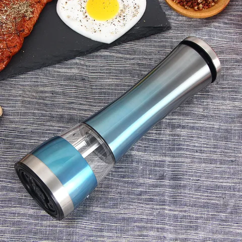 Stainless Steel Electric Manual Salt And Pepper Grinder Ceramic Rotor Adjustable Coarseness Spice Herb Grinder Kitchen Tool