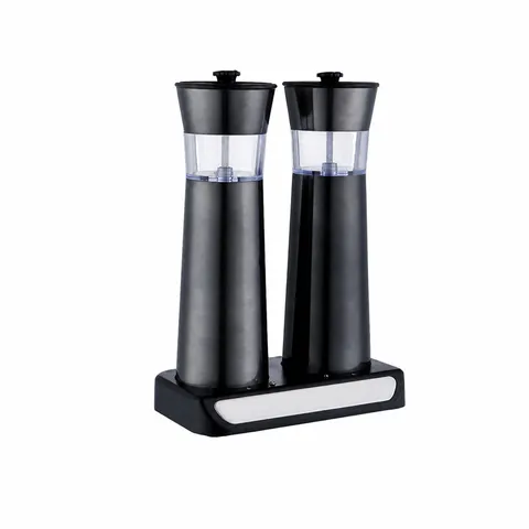 Moulin à Poivre Électrique en Acier Inoxydable Gravité Sel Et Poivre Broyeur d'Épices Rechargeable Outil de Cuisine