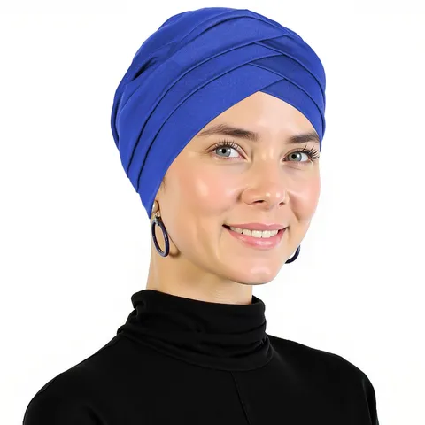 Damen Kreuz Pullover Mütze Einfarbig Milchseide Stretch Kopftuch Kappe Vielseitige Winter Warme Beanie Mütze Mode Kopfbedeckung