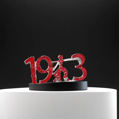 Alloy Strass Rotes Kleid Mädchen Brosche Pin Elegante Sorority Emaille Abzeichen Für Frauen Mode Kleidung Schmuck Geschenk