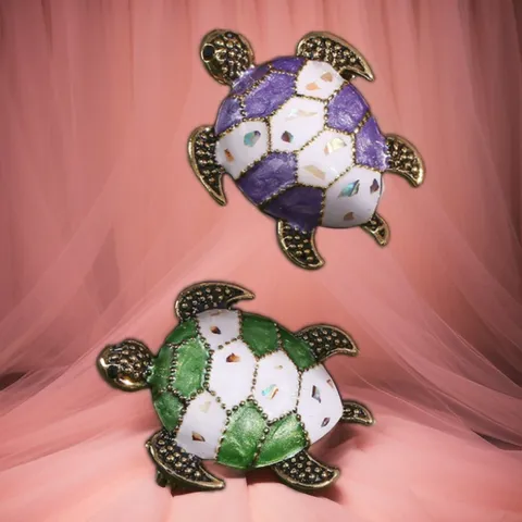 Retro Alloy Enamel Sea Turtle Brooch Pin For Women Men Creative Drip Oil Turtle Animal Lapel Pin Fashion Jewelry Accessory