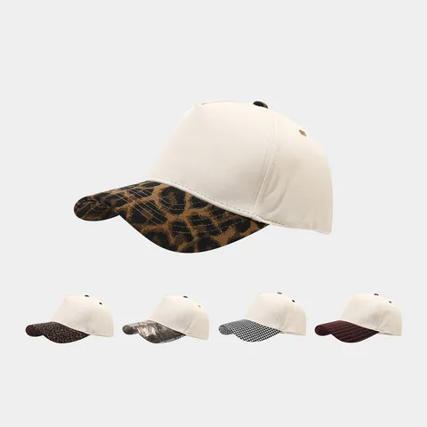 Women's American Vintage Color Block Patchwork Baseball Cap Casual Outdoor Sun Protection Hat Adjustable Cotton Cap