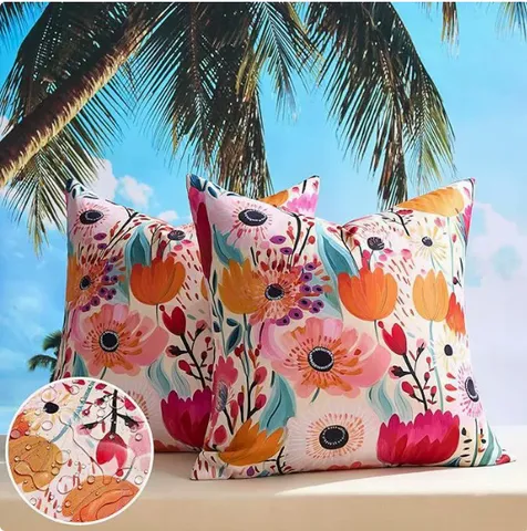 Nordic Minimalist Floral Waterproof Pillowcase Linen Soft Cushion Cover Botanical Print Decorative Pillow Covers For Sofa Home Decor