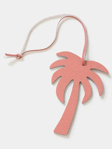 Ciondolo per Borsa in Pelle Albero di Cocco Creativo Ciondolo Portachiavi Palma in Pelle di Vacchetta Vintage Decorazione per Borse