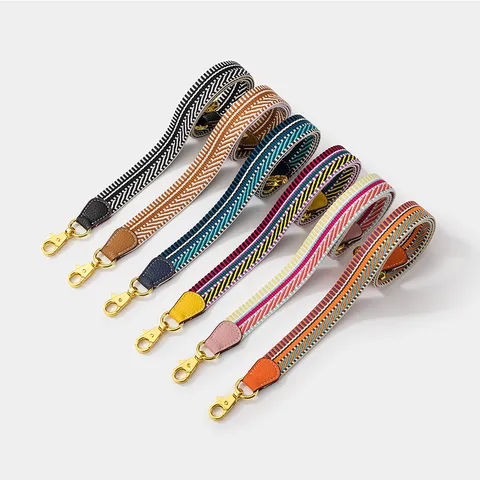Mode Vervangende Tasriem Gestreopt Geweven Crossbody Schouderriem Voor Dames Handtas Accessoires