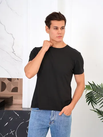 Men's Casual Cotton Short Sleeve T-Shirt Basic Round Neck Loose Fit Summer Top Printed Graphic Tee