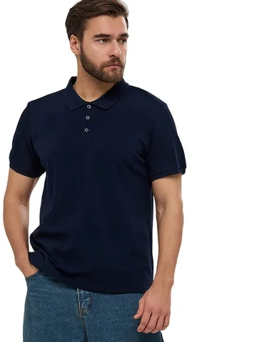 Men's Quick Dry Sporty Polo Shirt Breathable Short Sleeve Outdoor Work Solid Color Basic Casual Top Polyester Pique Shirt