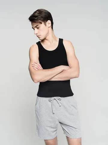 Herren Sport Casual Baumwollmischung Shorts Lockerer Schnitt Kordelzug Taille Einfarbige Sweatshorts Für Sommer Fitness Laufen Alltag
