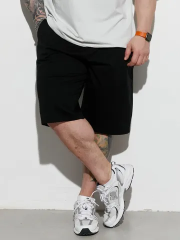 Men's Summer Casual Sports Shorts Loose Breathable Cotton Sweat Shorts Pockets Drawstring Workout Five-Point Pants