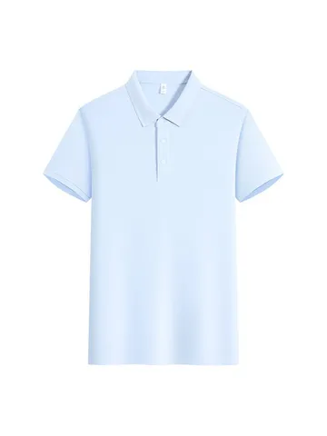 100% Cotton Men's Short Sleeve Polo Shirt Solid Color Breathable Casual Men Top Polo Shirt Basic Fashion Polo For Men