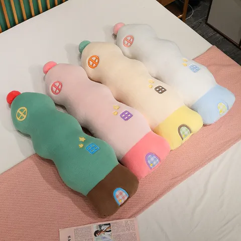 Creative Bottle House Plush Pillow Cute Cartoon Stuffed Animal Toy Soft Polyester Bolster Cushion For Home Kids