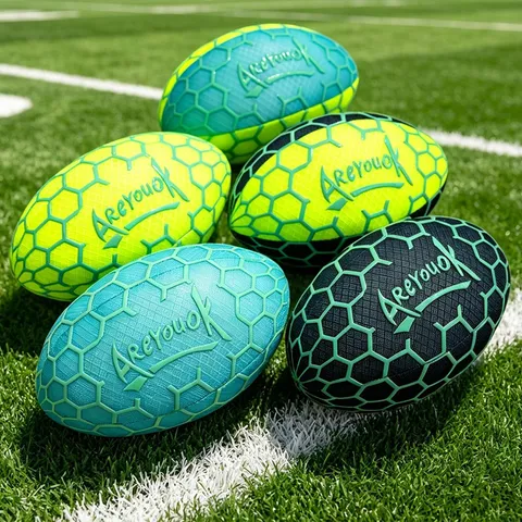 Glowing Rugby Stuffed Animal Plush Toy Soft Cartoon Football Pillow Kids Soothing Doll Creative Luminous Toy