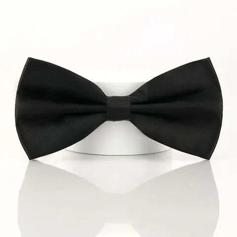 Nœud Papillon Formel en Polyester pour Hommes Couleur Unie Jacquard Mariage Fête Marié Costume Accessoire de Cou