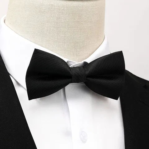 Nœud Papillon Classique en Polyester pour Hommes Motif Jacquard Costume de Mariage Formel pour Marié et Témoins Cou ajustable