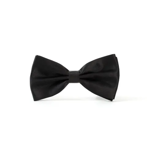 Nœud Papillon Noir Classique pour Homme en Polyester Jacquard Bout Plat Mariage Costume d'Affaires Smoking