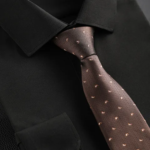Cravate à Glissière Tissée Jacquard pour Hommes Affaires Mariage Rétro Paisley Rayée Cravate Paresseuse Mode Costume Cou
