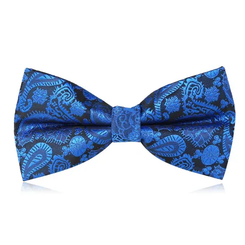 Homme Formel Paisley Satin Noeud Papillon Mariage Affaires Marié Smoking Noeud Costume Accessoires de Cou