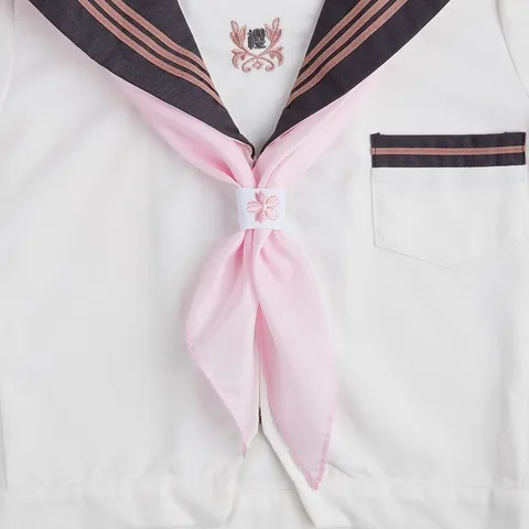 Foulard Triangulaire de Matelot Uniforme JK Japonais Style Preppy Couleurunie Foulard Noeud Papillon Accessoires de Mode pour Femmes