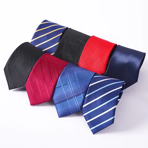 Cravate à Fermeture Éclair Formelle d'Affaires pour Hommes en Polyester Rayé Facile à Tirer Mariage Marié Costume Professionnel