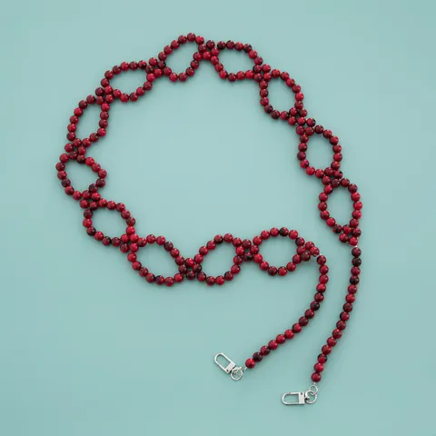 Woven Beaded Bag Strap Pearl Chain For Handbag Crossbody Bag Phone Chain Mask Chain Fashion Purse Strap Accessory