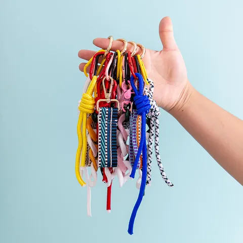 Κινεζικό Trendy Στυλ DIY Υφαντό Κορδόνι Γούρι Τσάντας Ακρυλικό Μέταλλο Πολλαπλά Στοιχεία Παντελόνι Κρεμαστό Ornaments Μόδας Αξεσουάρ