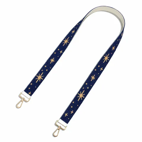 Handmade Seed Bead Woven Bag Strap Minimalist Geometric Starry Sky Polka Dot Wide Shoulder Strap Replacement For Handbags Crossbody Purse Decoration
