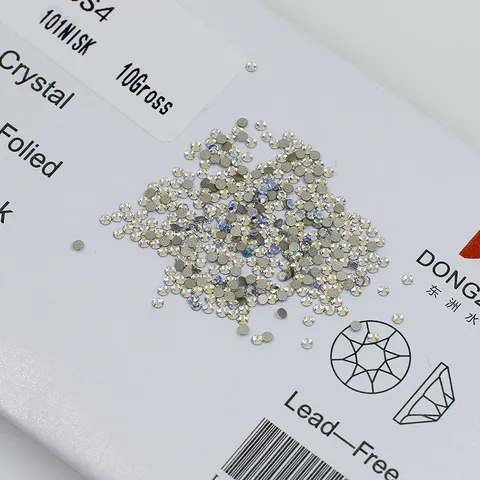 Flache Strasssteine für Nagelkunst Klares Weißes Glas Kristall Steine für DIY Handwerk Nageldekoration