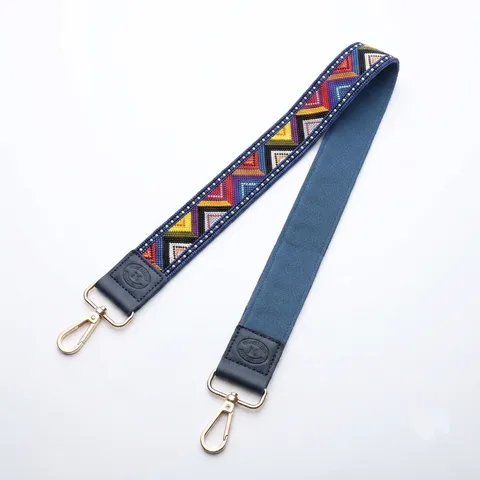 Ethno-Stil Breiter Schultergurt Digital Bedruckt Glas Geometrischer Ersatz Trageriemen Für Handtaschen Damen Zubehör