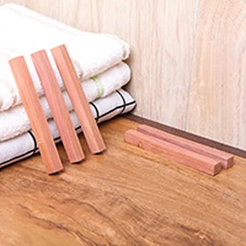 Natural Cedar Wood Strips For Wardrobe Anti-Insect Anti-Mold Deodorizing Aromatherapy Wood Blocks Home Closet Storage